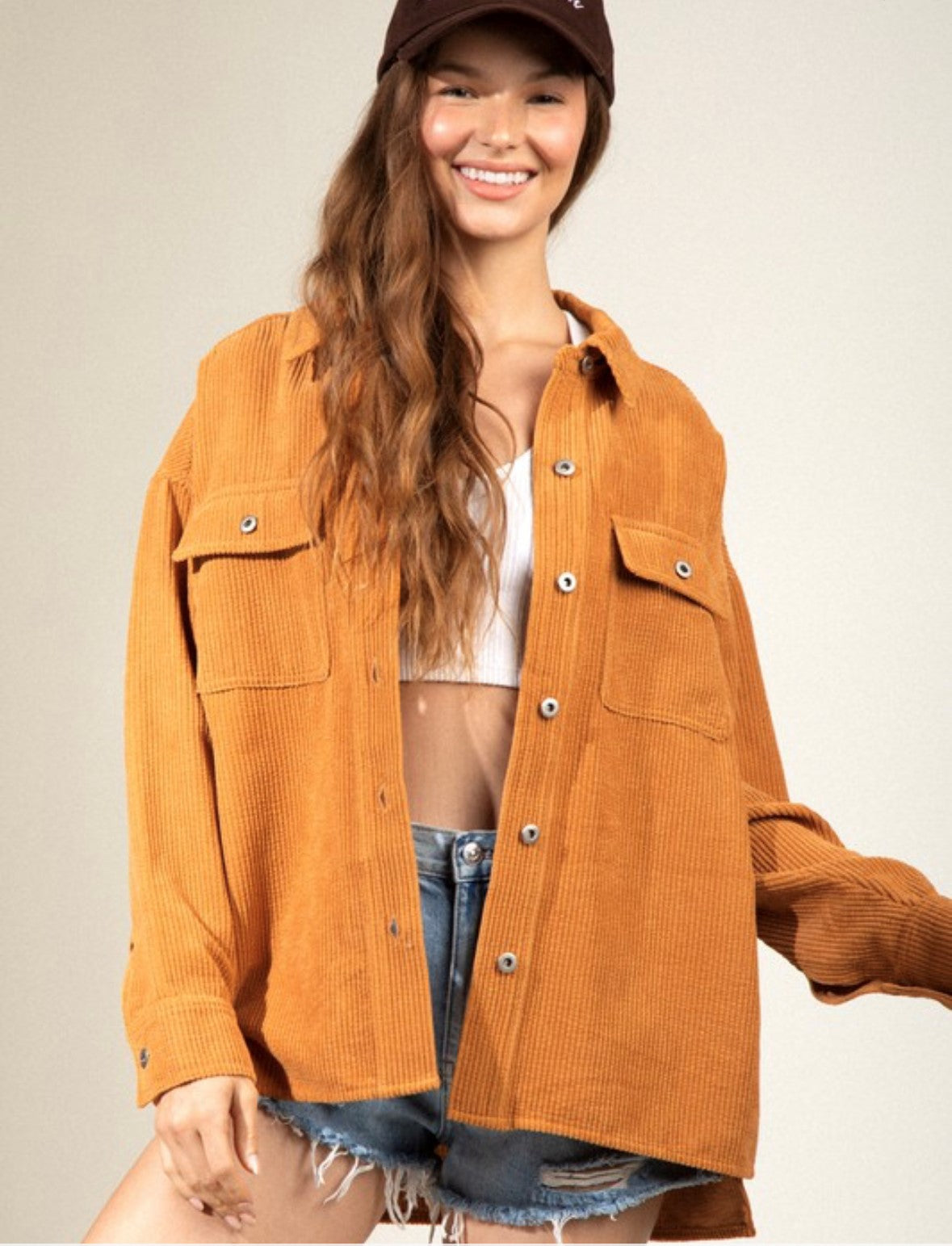 NOW & THEN CORDUROY JACKET | HONEY