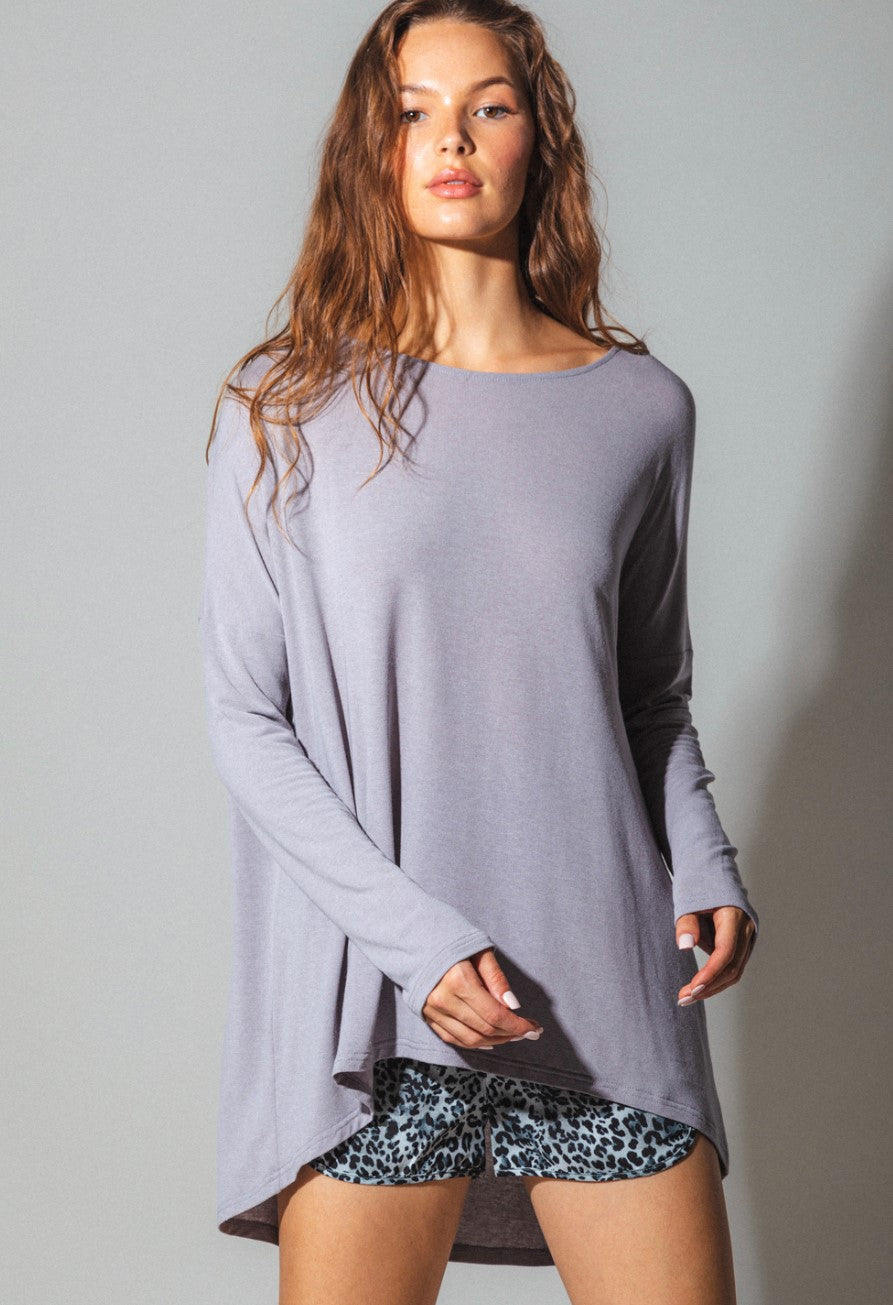 REYNA LONG SLEEVE | SILVER GRAY