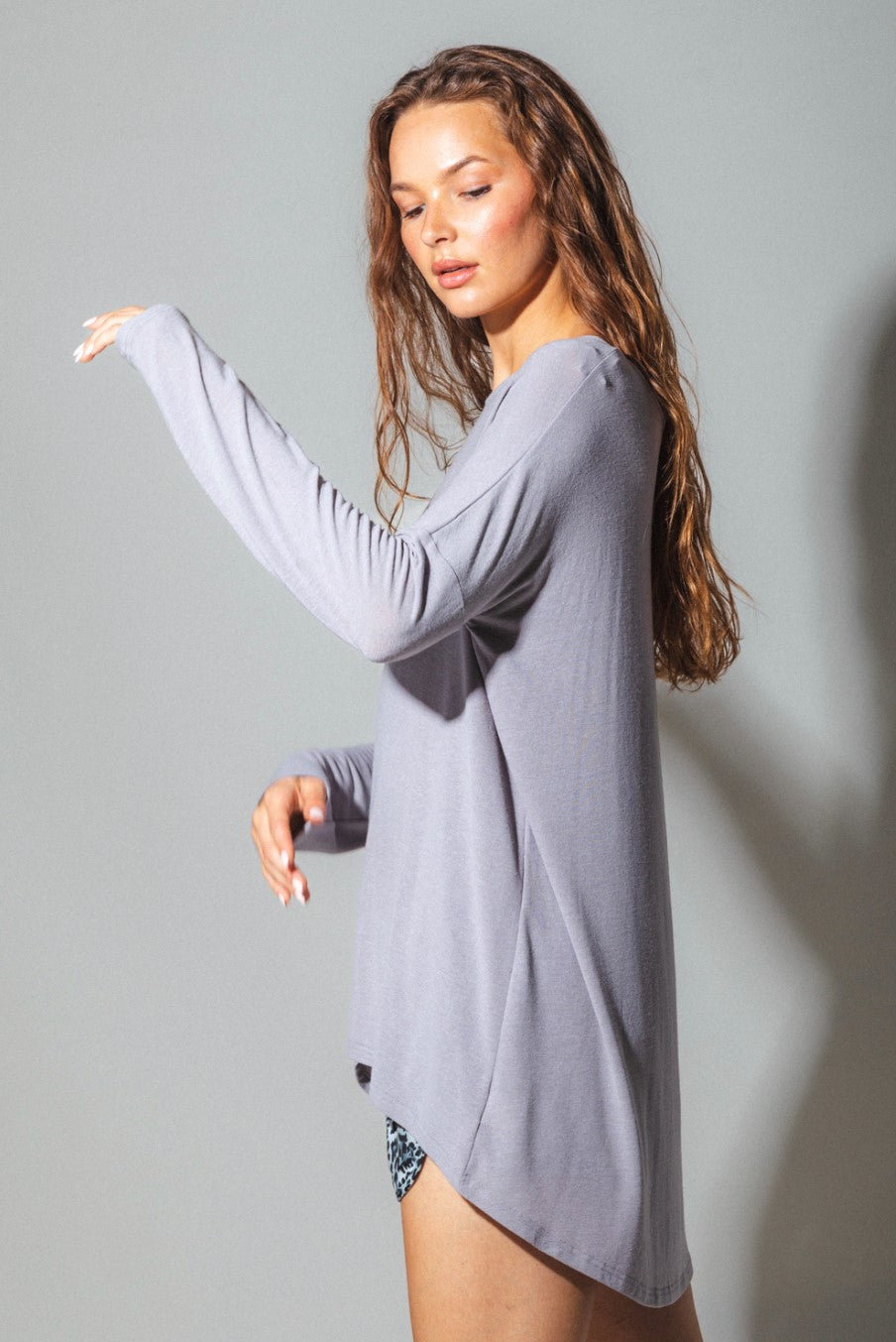 REYNA LONG SLEEVE | SILVER GRAY