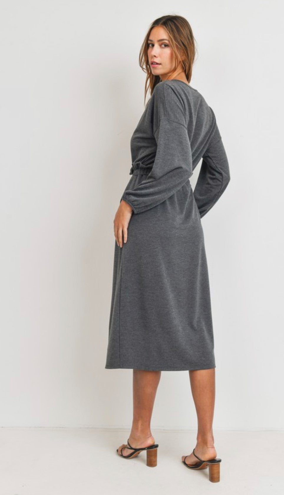 AMELIA DRESS | CHARCOAL