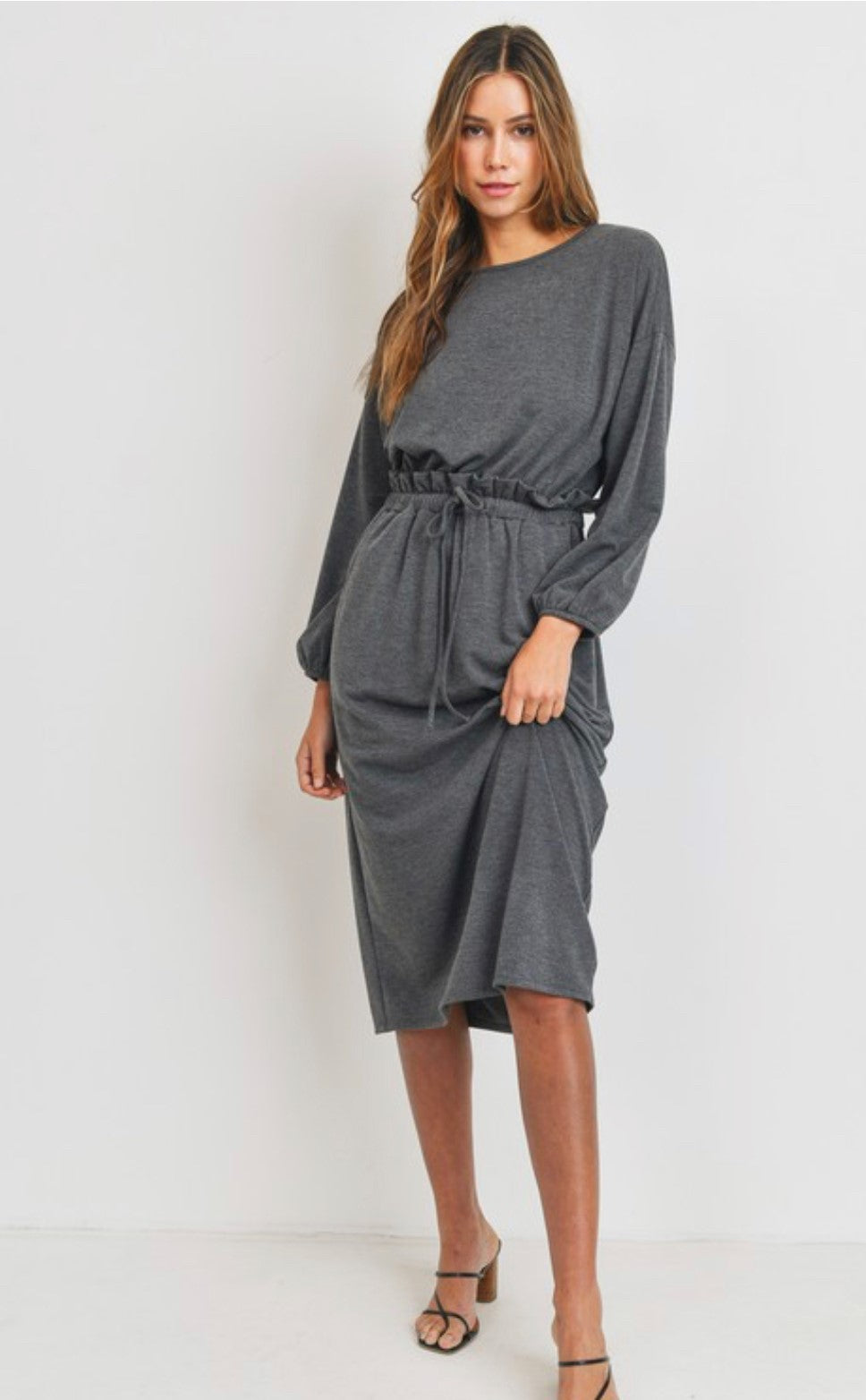 AMELIA DRESS | CHARCOAL