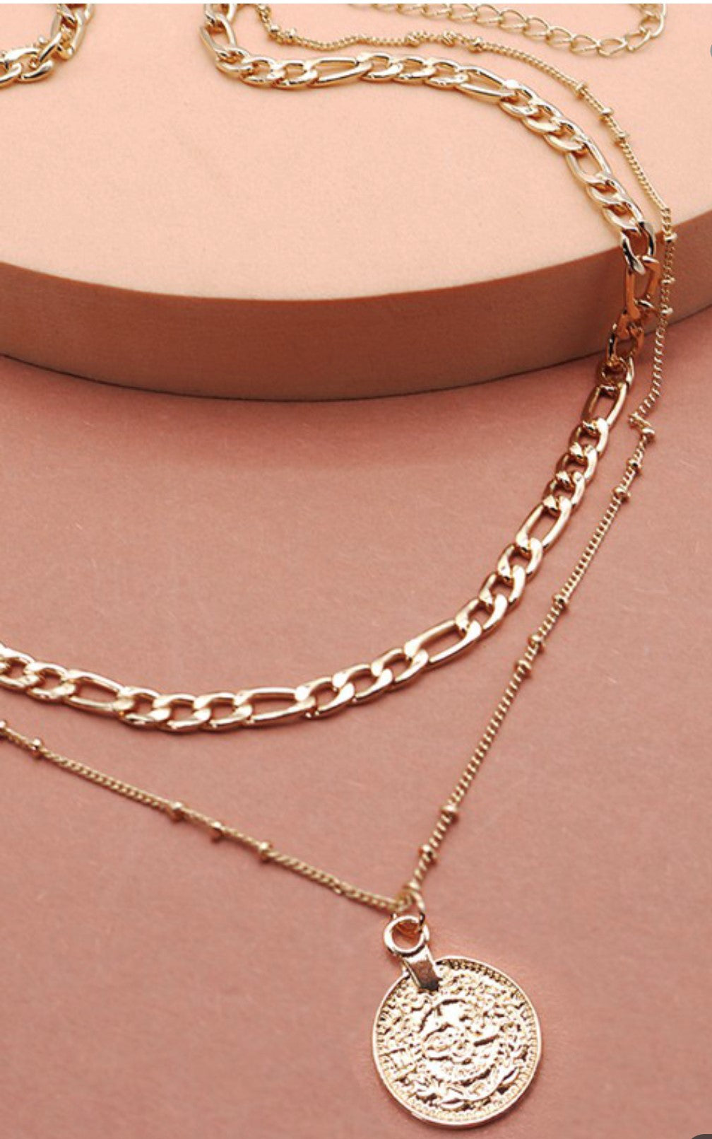 FIGARO MULTI CHAIN NECKLACE | GOLD