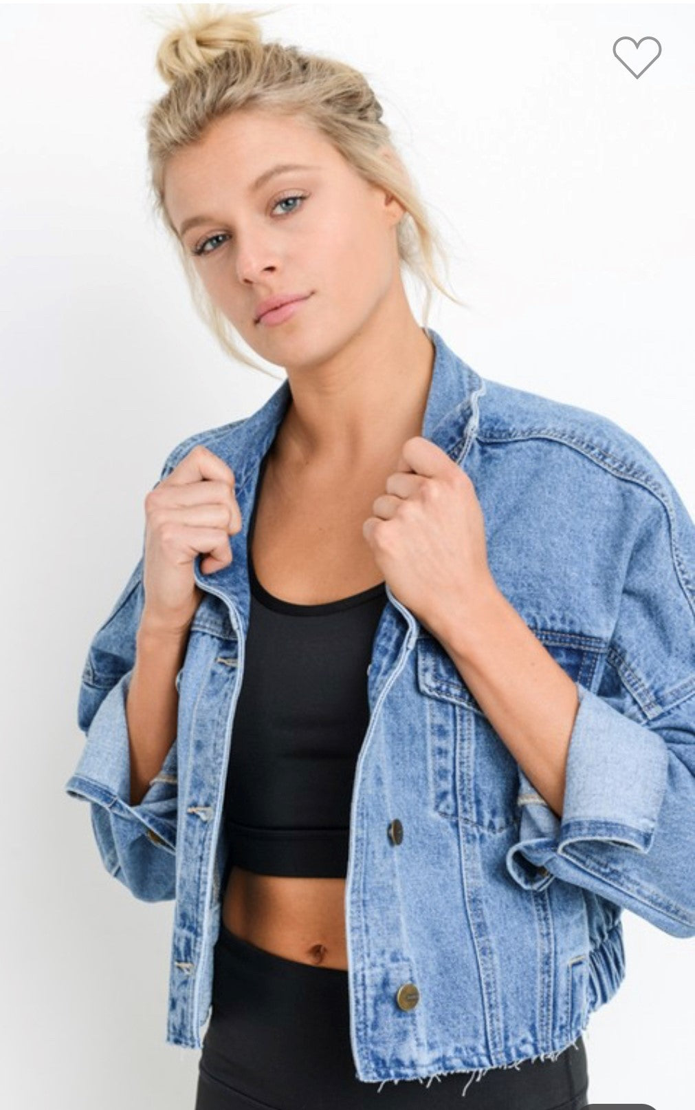 GO-TO CROPPED DENIM JACKET