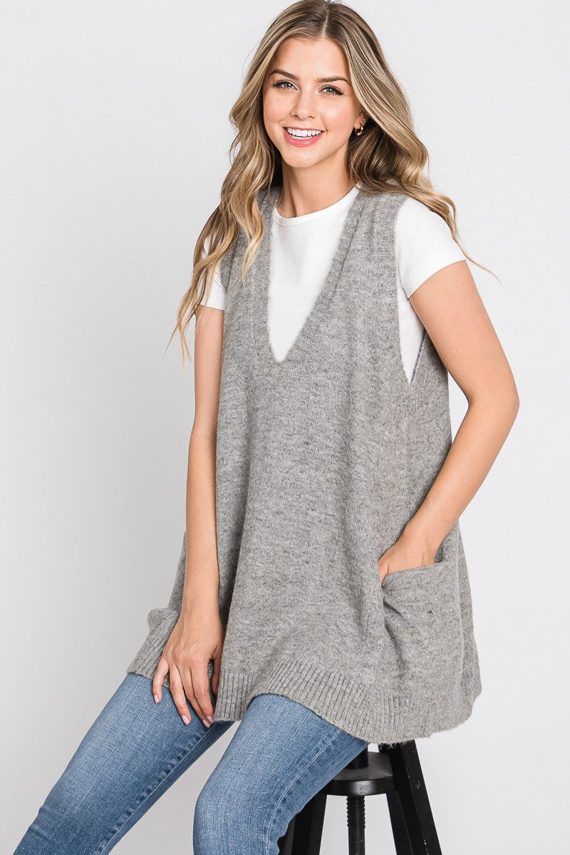 NEVER SETTLE SWEATER VEST