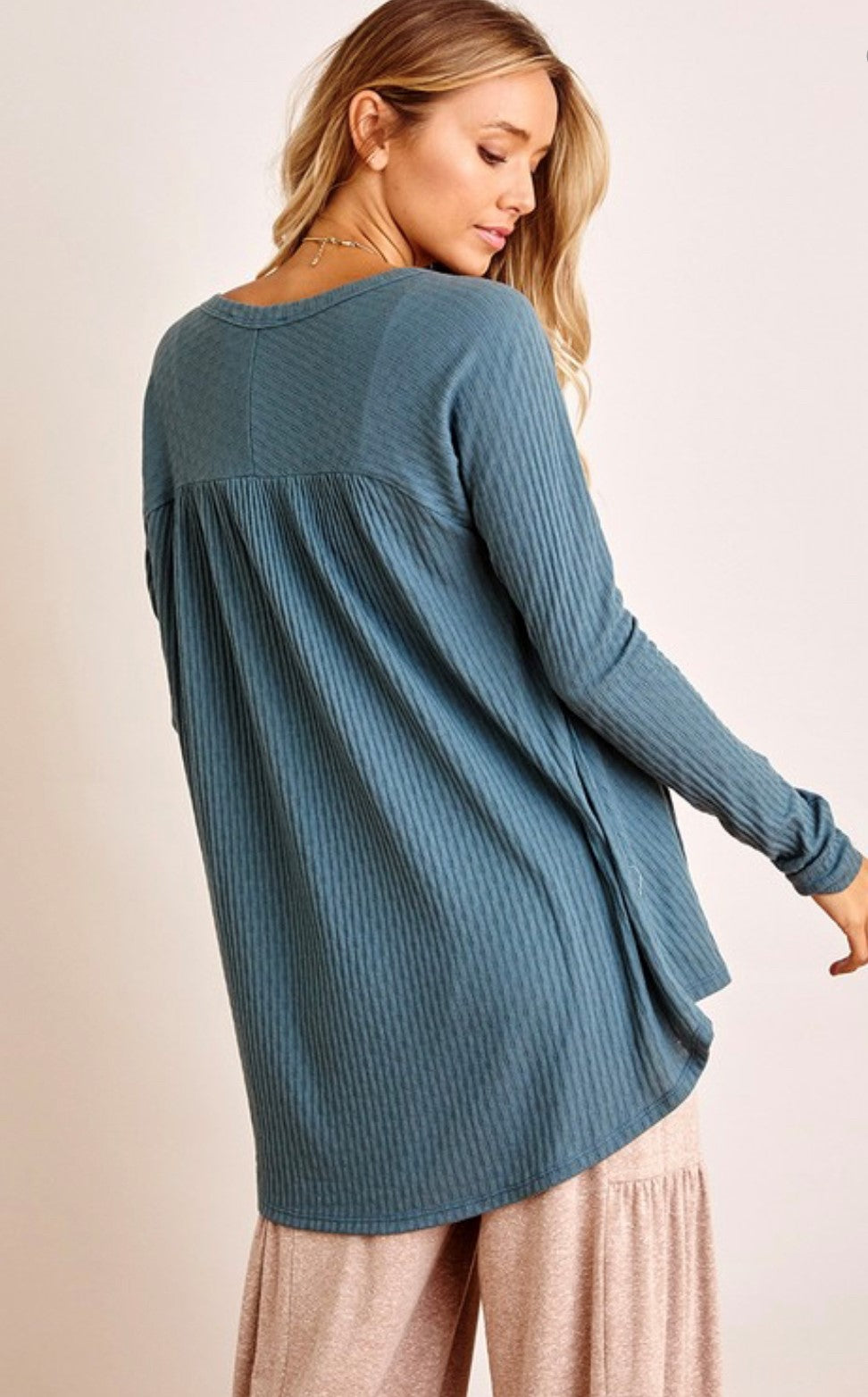 OLIVIA TOP | TEAL