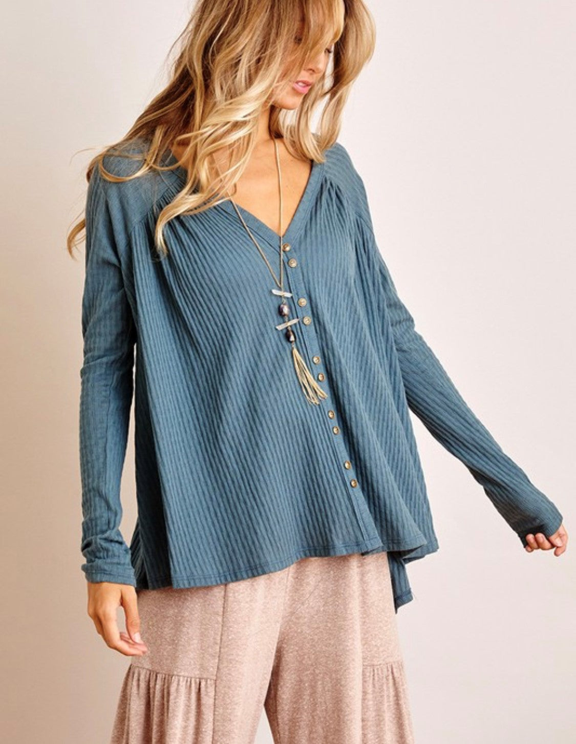 OLIVIA TOP | TEAL