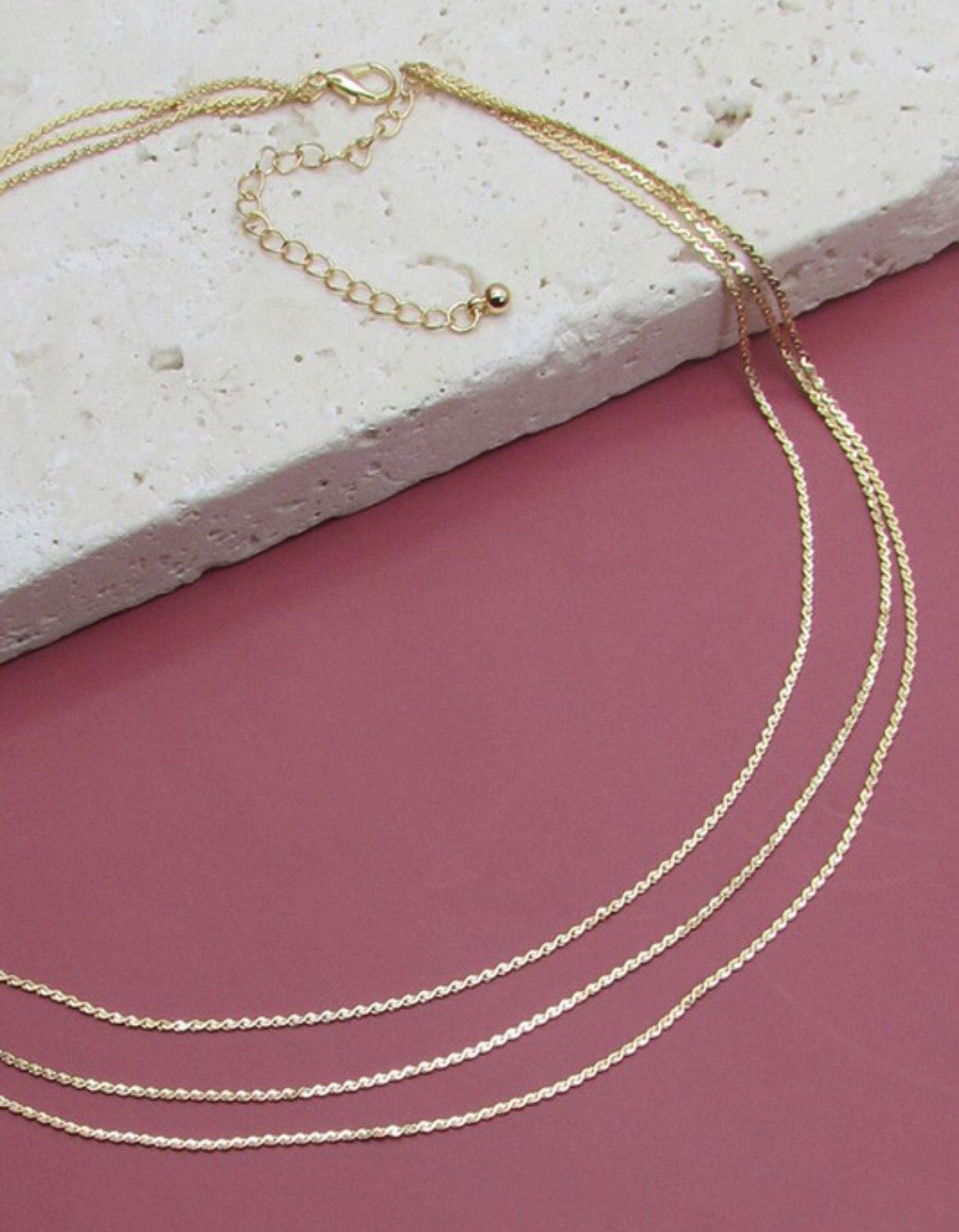 PROVENCE TRIPLE LAYER NECKLACE