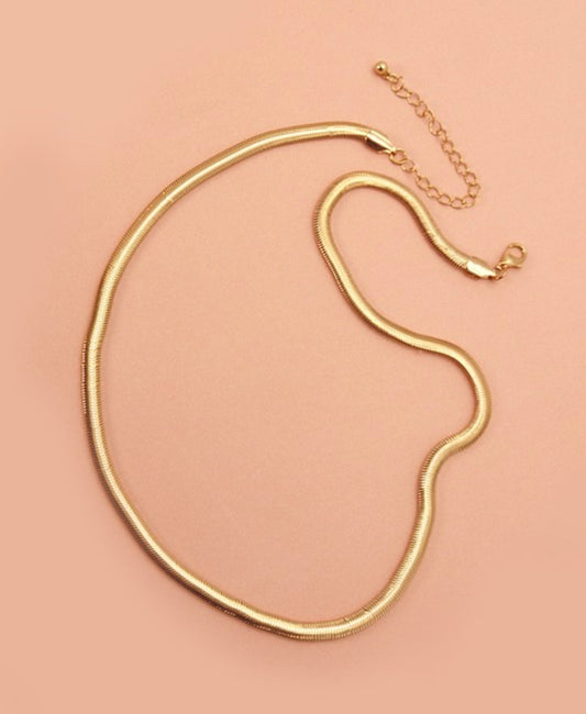 SAMANTHA SNAKE CHAIN NECKLACE | GOLD