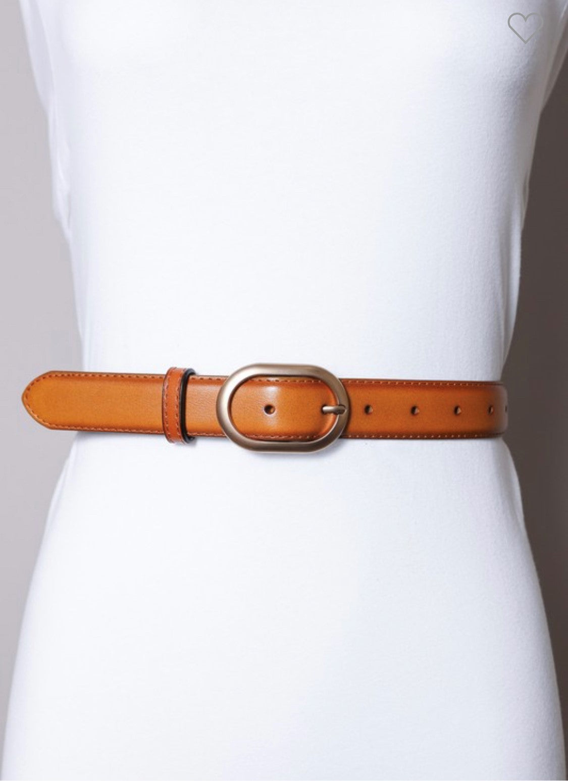 TIANA LEATHER BELT | CAMEL