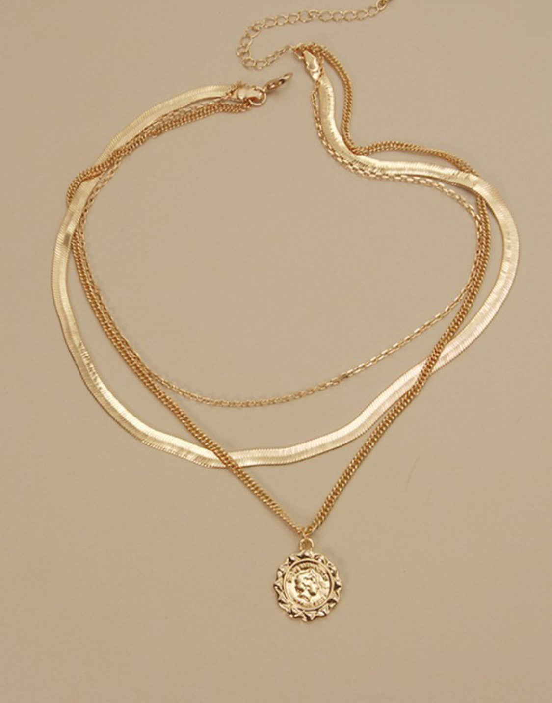 VERONA MULTI CHAIN NECKLACE | GOLD