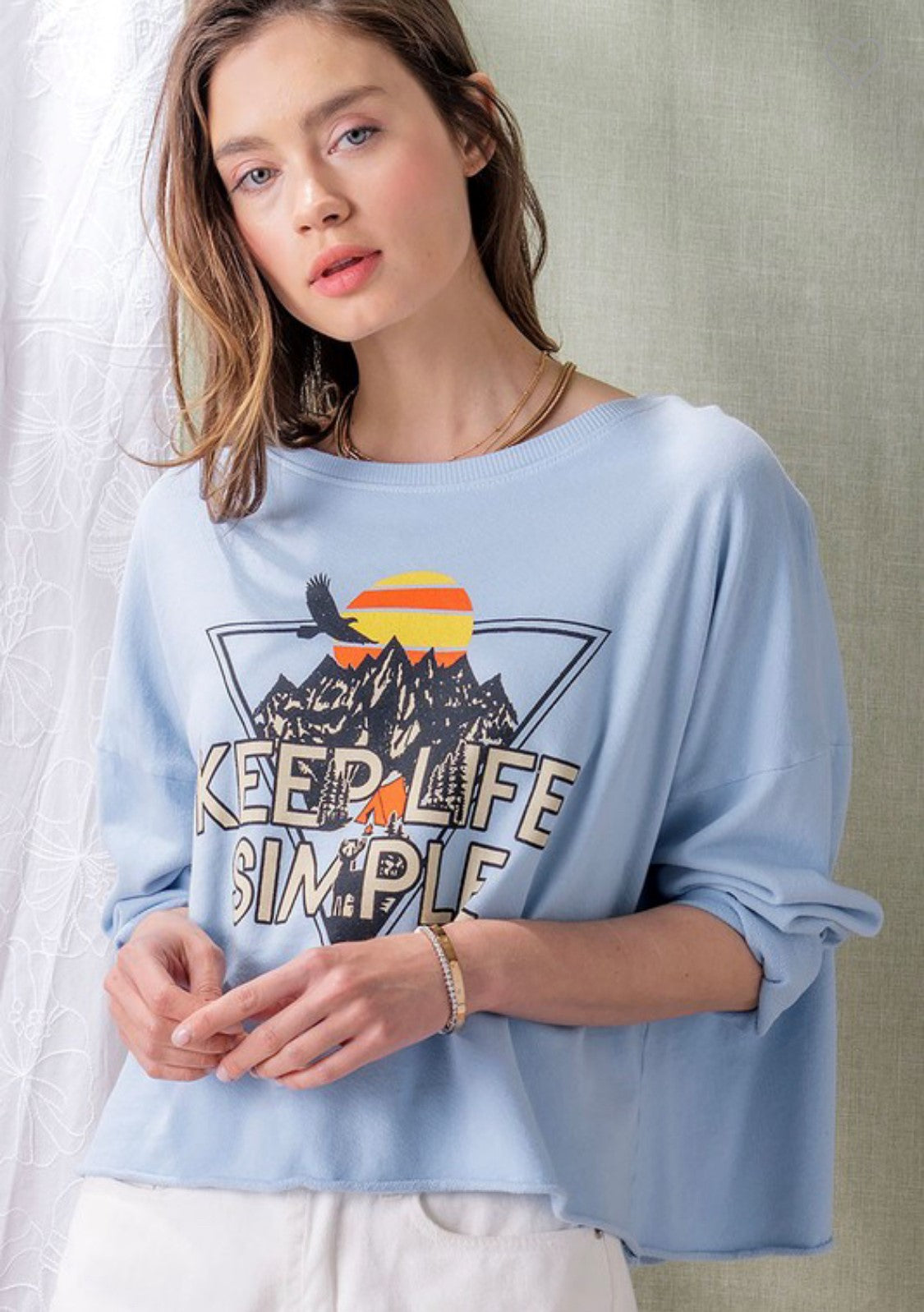 KEEP IT SIMPLE SWEATSHIRT| BLUE